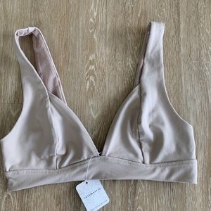 NEW Free People nwt Oatmeal Duo Corsette bralette bra medium